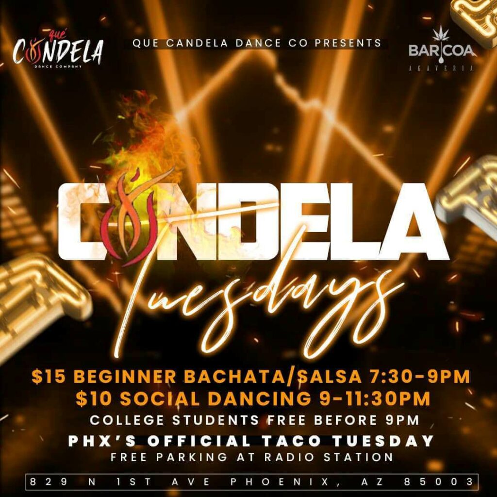 Promo Picture for Candela Tuesdays Bachata & Salsa Dancing